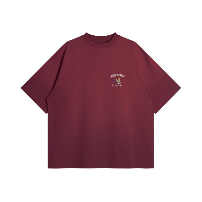 T-shirt Oversize Bordeaux ICARE – Image 2