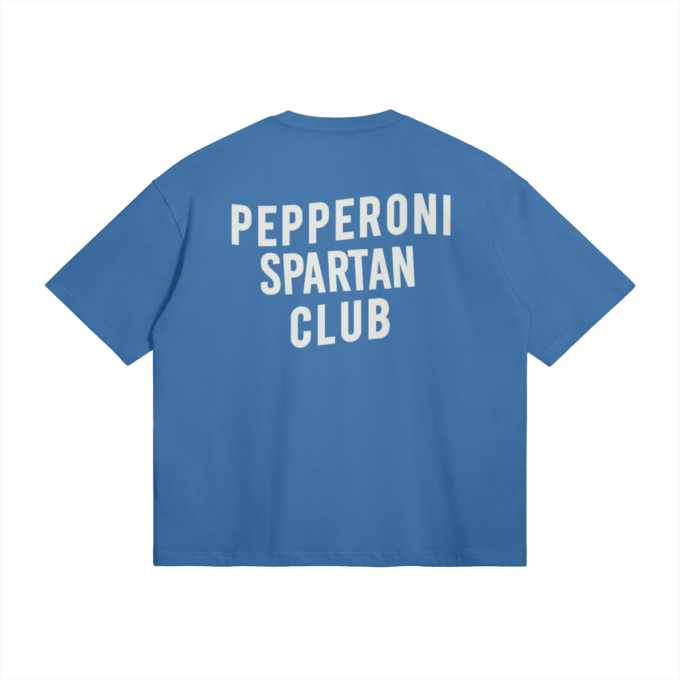 T-shirt Oversize Bleu PEPPERONI SPARTAN CLUB