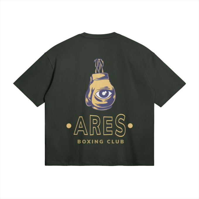 T-shirt Oversize Vert ARES BOXING CLUB