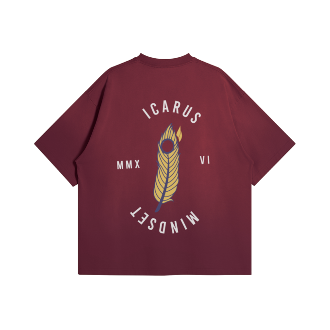 T-shirt Oversize Bordeaux ICARE