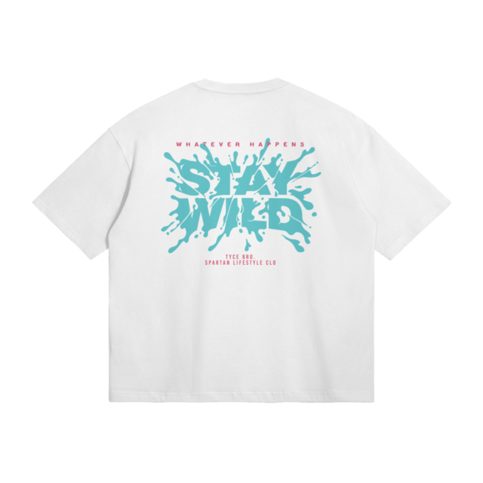 T-shirt Oversize Blanc STAY WILD