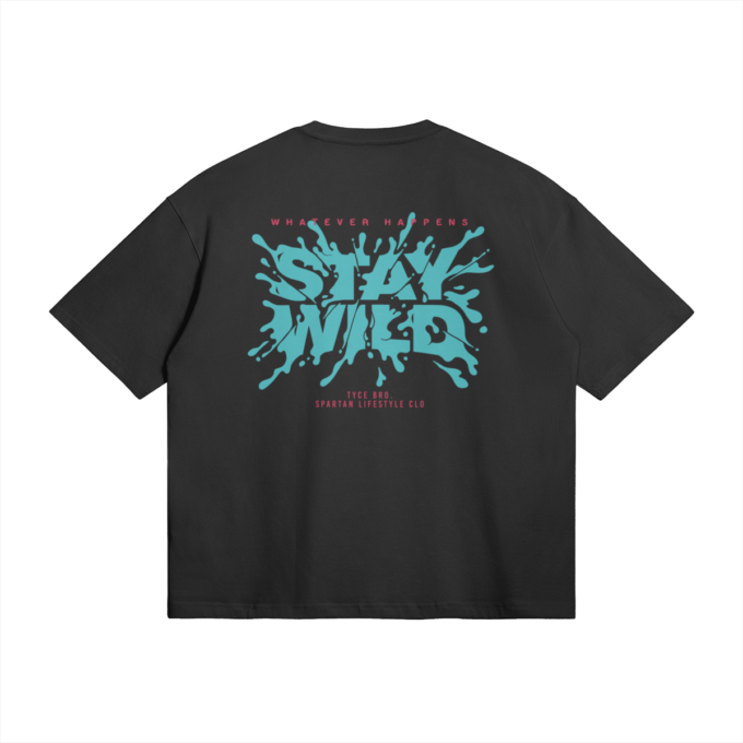 T-shirt Oversize Noir STAY WILD